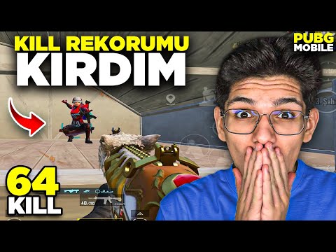 OHA! SEZON KİLL REKORUMU KIRDIM! 64 KİLL - PUBG MOBİLE
