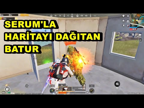 SERUM'LA HARİTAYI DAĞITAN BATUR ! BATUR GAME SOLO SQUAD PUBG MOBİLE