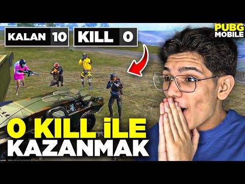 0 KİLL İLE WİN ALMA CHALLENGE ! - PUBG MOBİLE