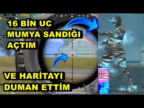 16BİN UC MUMYA SANDIĞI AÇTIM VE HARİTAYI DUMAN ETTİM BATUR GAME ONE MAN SQUAD PUBG MOBİLE