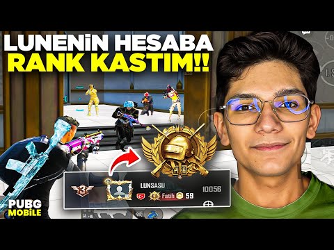 LUNENİN HESABINDA RANK KASTIM! FATİH LİGİNDE TEK BAŞIMA OYNADIM! - PUBG MOBİLE
