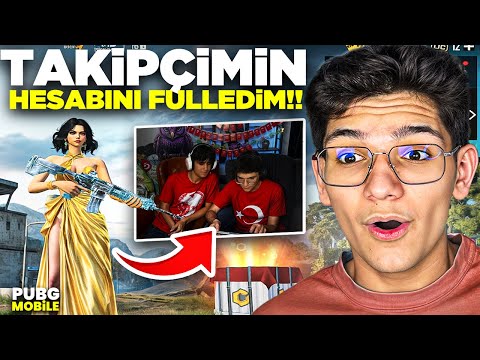 23 NİSANA ÖZEL TAKİPÇİMİN HESABINI FULLEDİM! EVİMİ BASTI - PUBG MOBİLE