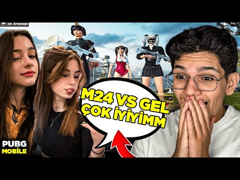 M24 OYNAYAN KIZLAR VS ÇAĞIRDI ! YEREL SOHBETLE VS  - PUBG MOBİLE