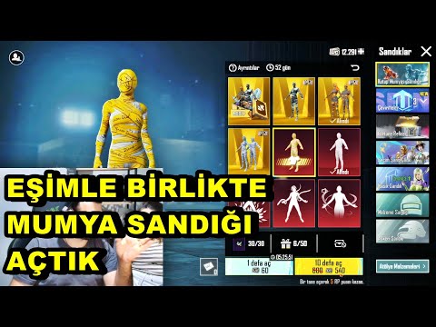 EŞİMLE BERABER MUMYA SANDIĞI AÇTIK ! ONE MAN SQUAD BATUR GAME PUBG MOBİLE