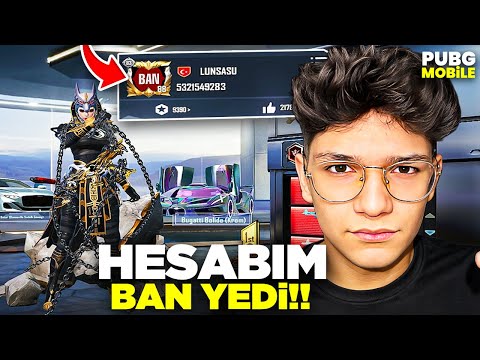 RANK HESABIM BAN YEDİ! SON OYUNUM - PUBG MOBİLE