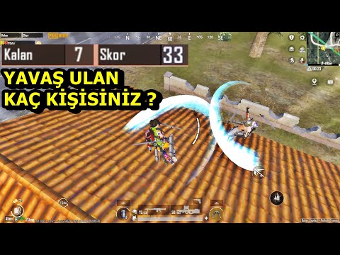 YAVAŞ ULAN KAÇ KİŞİSİNİZ !HARİKA MAÇ  BATUR GAME SOLO SQUAD PUBG MOBİLE