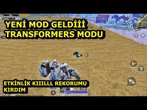YENİİ MOD GELDİİ ! TRANSFORMERS MODU ETKİNLİK KIIILLL REKORUMU KIRDIM SOLO SQUAD PUBG MOBİLE
