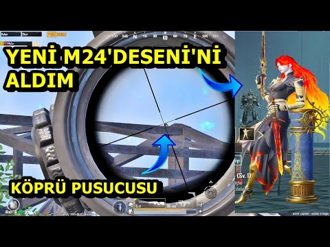 YENİ M24 DESENİ'Nİ ALDIM MÜTHİŞ ! KÖPRÜ PUSUSU YEDİM BATUR GAME SOLO SQUAD PUBG MOBİLE