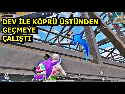 KÖPRÜ TUTTUM DEV İLE KÖPRÜ ÜSTÜNDEN GEÇMEYE ÇALIŞTI ! BATUR GAME SOLO SQUAD PUBG MOBİLE