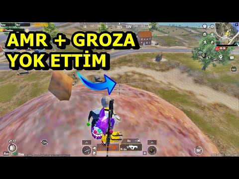 AMR + GROZA  YOK ETTİM RESMEN ! MÜTHİŞ MAÇ BATUR GAME SOLO SQUAD PUBG MOBİLE
