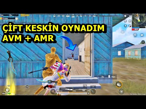 ÇİFT KESKİN OYNADIM ! AVM + AMR BATUR GAME SOLO SQUAD PUBG MOBİLE