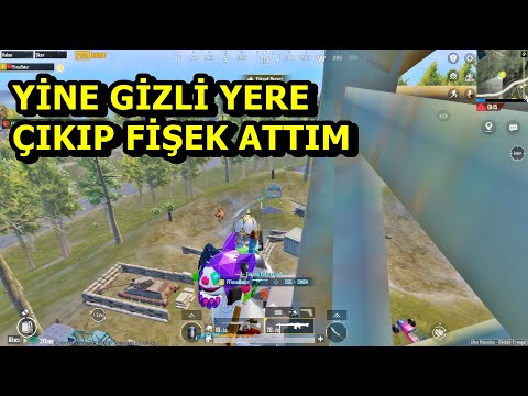 YİNE GİZLİ YERE ÇIKIP FİŞEK ATTIM ! BATUR GAME SOLO SQUAD PUBG MOBİLE
