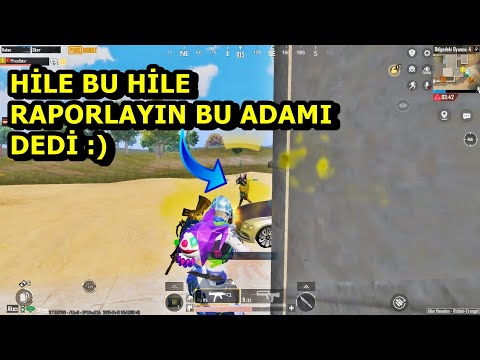 HİLE BU ADAM HİLE RAPORLAYIN DEDİ :) BATUR GAME SOLO SQUAD PUBG MOBİLE