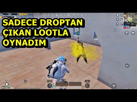 SADECE DROPTAN ÇIKAN LOOTLA OYNADIM ! BATUR GAME SOLO SQUAD PUBG MOBİLE