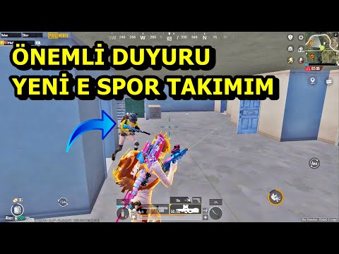 ÖNEMLİ AÇIKLAMA İŞTE YENİ E SPOR TAKIMIM ! BATUR GAME  SOLO SQUAD PUBG MOBİLE