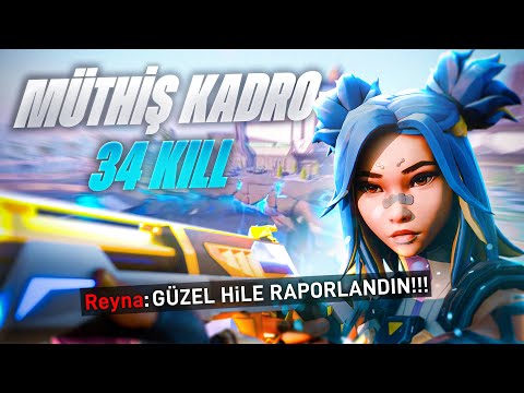 Müthiş Kadro ile Efsane Maç 34 Kill | Valorant Türkçe
