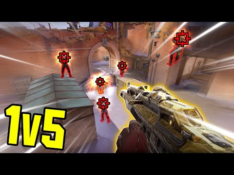 THE MOST INTENSE 1v5s IN VALORANT