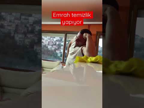 Emrah temizlik yapıyor…