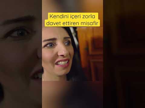Beklenmedik misafiri mecbur içeri alan insan