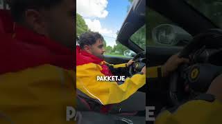 Ik liet een DHL bezorger in mijn Ferrari rijden🫡 Kuryeciye Ferrarimi kullandirdim🤩 #dhl #mrfast19