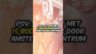 Wij liepen met 15 Bodyguards door Amsterdam en de reacties waren verbazingwekkend!🤩🤩 #mrfast19