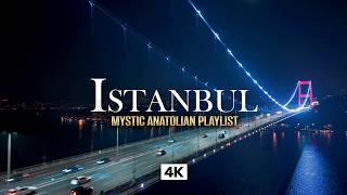 ISTANBUL 4K Night Drive – Relaxing Anatolian Music | Bosphorus Bridge After Dark
