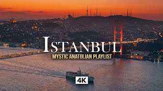 ISTANBUL in 4K – Ember Sky Bosphorus Music | Mystic Anatolian Ottoman Drone Scene