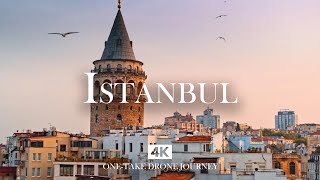 ISTANBUL in 4K – Relaxing Piano, Oud & Kanun Drone Journey Over the Galata Tower