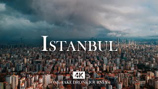 ISTANBUL in 4K – Rainbow Over City Skyline & Sea | Relaxing Piano, Kanun & Ud Drone Journey