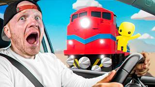 Unspeakable vs 100MPH Train in Wobbly Life