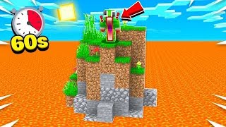 MINECRAFT, BUT LAVA RISES EVERY 60 SECONDS!