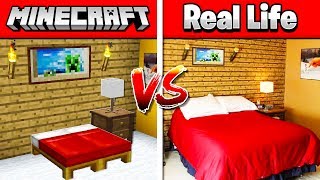 MINECRAFT ROOM vs MY REAL LIFE ROOM!