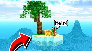 STRANDED ON AN ISLAND IN MINECRAFT! HELP!