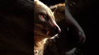 Madagaskar’ın En Tuhaf Lemuru: Aye-Aye’nin Av Yöntemi! 🐒🪵 #Madagaskar #AyeAye #VahşiYaşam