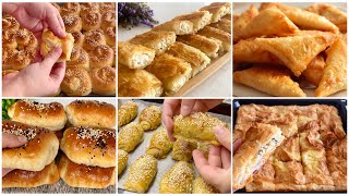 6 FARKLI POĞAÇA VE BÖREK TARİFİ/Kahvaltı ve Beş Çayı için Poğaça Börek Tarifleri/Hamur işi Tarifleri
