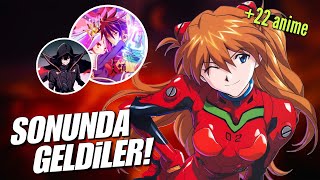 EVANGELİON GERİ DÖNDÜ | YENİ CODE GEASS ANİMESİ GELİYOR | MALUM ANİME ERTELENDİ