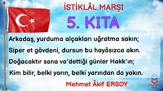 İSTİKLAL MARŞI 5. KITA EZBERLEME - 10 TEKRAR