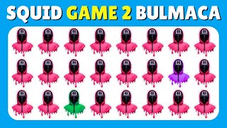 FARKLI OLANI BUL!🔥 SQUİD GAME 2 ÖZEL  ZOR BÖLÜM 🎮💗 EMOJİ BULMACA