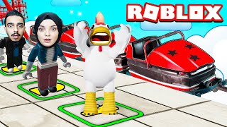 GIT GIT ROLLER COASTER SIRASINDA HERKESİ GEÇTİ !! 😱 Roblox