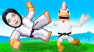 KARATECİ TAVUK OLDUK VE HERKESİ YENDİK !! 😱 Roblox