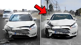 GERÇEK KAZALARI MOBİL ARABA OYUNLARINDA CANLANDIRDIM 😱​! #2