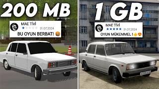 FARKLI BOYUTLARDAKİ MOBİL ARABA OYUNLARINI OYNADIM !!