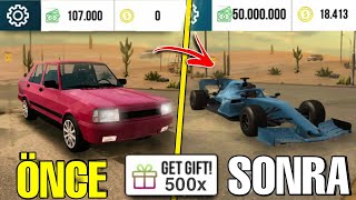 SIFIR HESAP'TA 500 TANE GET GİFT Açtım ! - * HESAP FULLENDİ * - Car Parking Multiplayer