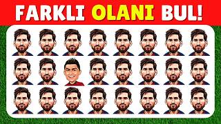 FARKLI OLANI BUL! 🔥⚽ Futbol ve Futbolcular Özel Emoji Bulmaca