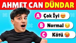 Ahmet Can Dündar'ı Ne Kadar İyi İzliyorsun?🤔 Ahmet Can Dündar İzleyici Testi ✅