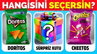 Hangisini Tercih Edersin?🤔 Atıştırmalıklar & Abur Cuburlar 🍫🍭🍟 Sürpriz Kutu Özel