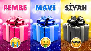 Hediyeni Seç! 🎁 Pembe, Mavi Ve Siyah Kutu 💗💙🖤