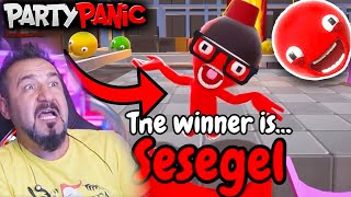 PARTY PANIC BOMBACI MÜLAYİMLER ve BUZ PİSTİ YARIŞLARI! | sesegel çocuk PARTY PANIC OYNUYORUZ