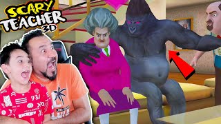 KIZGIN ÖĞRETMENE GORİL AŞIK OLDU! | SCARY TEACHER 3D OYNUYORUZ!