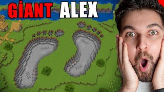 GİANT ALEX'in AYAK İZLERİNİ BULDUM! *Gerçek* Minecraft